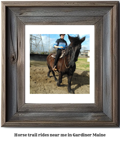 horse trail rides near me in Gardiner, Maine